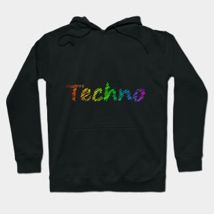 Techno rainbow Hoodie